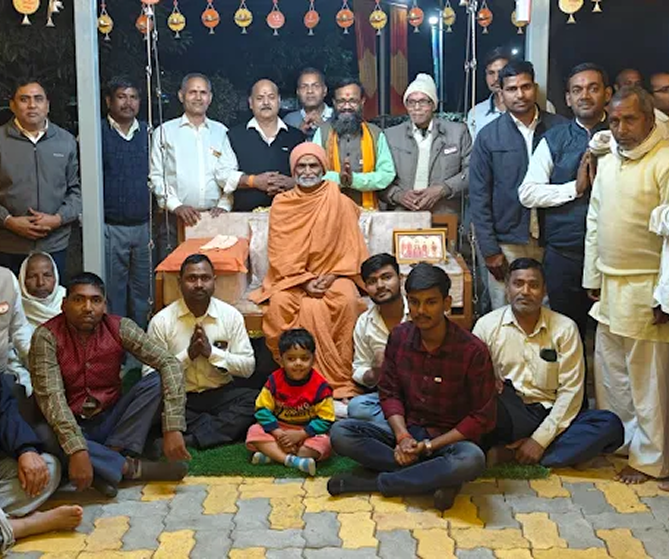 Swamiji in our clinic